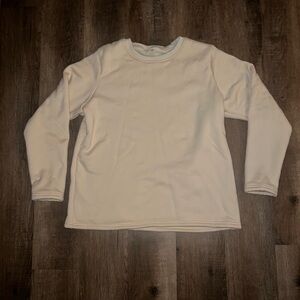 Classic Cream fuzzy inside sweatsuit top and bottom from h&m